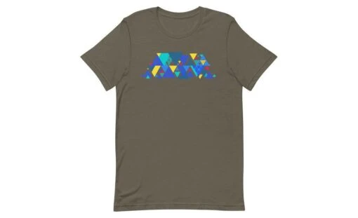 Geometric Pyraminx - Rubik's Cube Shirt -Best Toy Store Geometric Pyraminx Rubiks Cube Shirt Army S 6