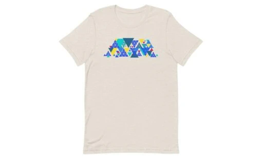 Geometric Pyraminx - Rubik's Cube Shirt -Best Toy Store Geometric Pyraminx Rubiks Cube Shirt Heather Dust S 12