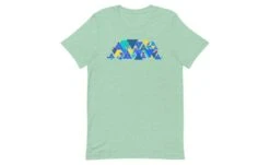 Geometric Pyraminx - Rubik's Cube Shirt -Best Toy Store Geometric Pyraminx Rubiks Cube Shirt Heather Prism Mint XS 8