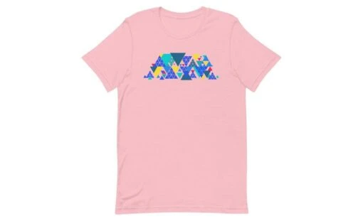 Geometric Pyraminx - Rubik's Cube Shirt -Best Toy Store Geometric Pyraminx Rubiks Cube Shirt Pink S 9