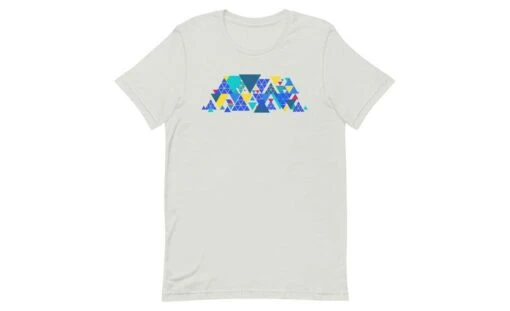 Geometric Pyraminx - Rubik's Cube Shirt -Best Toy Store Geometric Pyraminx Rubiks Cube Shirt Silver S 13