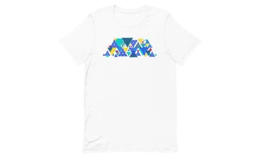 Geometric Pyraminx - Rubik's Cube Shirt -Best Toy Store Geometric Pyraminx Rubiks Cube Shirt White XS