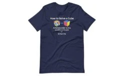 How To Solve A Rubik's Cube Shirt (Dark) -Best Toy Store How to Solve a Rubiks Cube Shirt Dark Navy XS 4