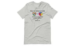 How To Solve A Rubik's Cube Shirt (Light) -Best Toy Store How to Solve a Rubiks Cube Shirt Light Athletic Heather XS 6