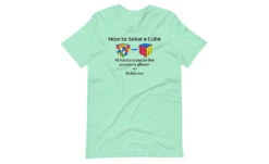 How To Solve A Rubik's Cube Shirt (Light) -Best Toy Store How to Solve a Rubiks Cube Shirt Light Heather Mint S 10