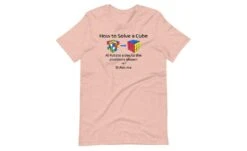 How To Solve A Rubik's Cube Shirt (Light) -Best Toy Store How to Solve a Rubiks Cube Shirt Light Heather Prism Peach XS 4