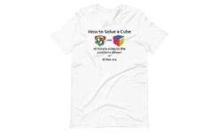 How To Solve A Rubik's Cube Shirt (Light) -Best Toy Store How to Solve a Rubiks Cube Shirt Light White XS 12