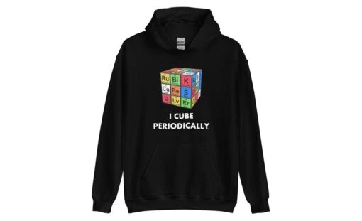 I Cube Periodically - Rubik's Cube Hoodie -Best Toy Store I Cube Periodically Rubiks Cube Hoodie Black S 2