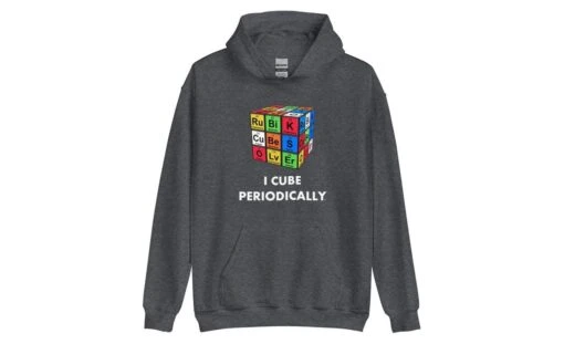 I Cube Periodically - Rubik's Cube Hoodie -Best Toy Store I Cube Periodically Rubiks Cube Hoodie Dark Heather S