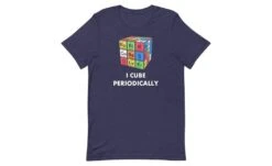 I Cube Periodically - Rubik's Cube Shirt -Best Toy Store I Cube Periodically Rubiks Cube Shirt Heather Midnight Navy XS 4