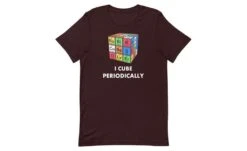 I Cube Periodically - Rubik's Cube Shirt -Best Toy Store I Cube Periodically Rubiks Cube Shirt Oxblood Black S 2