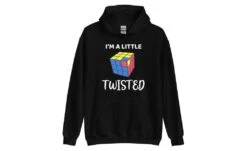 I'm A Little Twisted - Rubik's Cube Hoodie -Best Toy Store Im a Little Twisted Rubiks Cube Hoodie Black S 9