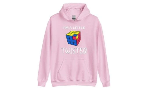 I'm A Little Twisted - Rubik's Cube Hoodie -Best Toy Store Im a Little Twisted Rubiks Cube Hoodie Light Pink S 17