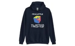 I'm A Little Twisted - Rubik's Cube Hoodie -Best Toy Store Im a Little Twisted Rubiks Cube Hoodie Navy S 10