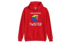 I'm A Little Twisted - Rubik's Cube Hoodie -Best Toy Store Im a Little Twisted Rubiks Cube Hoodie Red S 12