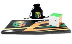 JPerm Speed Cuber Bundle -Best Toy Store JPerm Speed Cuber Bundle JPerm MGC 4x4 Magnetic JPerm Mini Mat 2022 JPerm Cube Bag Black 4