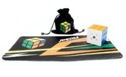 JPerm Speed Cuber Bundle -Best Toy Store JPerm Speed Cuber Bundle JPerm RS3 M 2020 3x3 JPerm Mini Mat 2022 JPerm Cube Bag Black 3