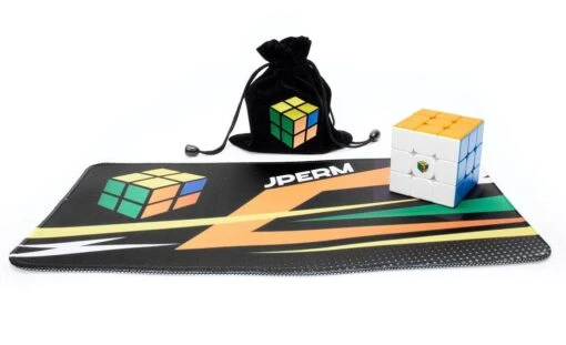 JPerm Speed Cuber Bundle -Best Toy Store JPerm Speed Cuber Bundle JPerm RS3 M 2020 3x3 JPerm Mini Mat 2022 JPerm Cube Bag Black 3