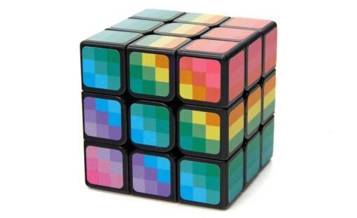 Mosaic 3x3 Cube (Rainbow) -Best Toy Store Mosaic 3x3 Cube Rainbow Black