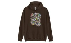 Multi-cube - Rubik's Cube Hoodie -Best Toy Store Multi cube Rubiks Cube Hoodie Dark Chocolate S 4