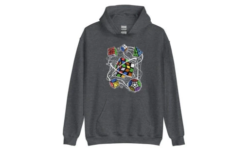 Multi-cube - Rubik's Cube Hoodie -Best Toy Store Multi cube Rubiks Cube Hoodie Dark Heather S 6