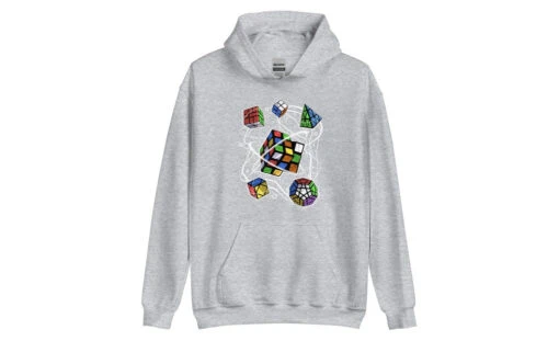 Multi-cube - Rubik's Cube Hoodie -Best Toy Store Multi cube Rubiks Cube Hoodie Sport Grey S 12