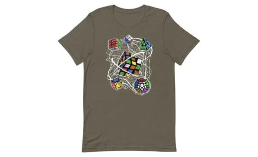 Multi-cube - Rubik's Cube Shirt -Best Toy Store Multi cube Rubiks Cube Shirt Army S 9