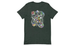 Multi-cube - Rubik's Cube Shirt -Best Toy Store Multi cube Rubiks Cube Shirt Heather Forest S 4