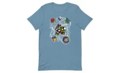 Multi-cube - Rubik's Cube Shirt -Best Toy Store Multi cube Rubiks Cube Shirt Steel Blue S 11