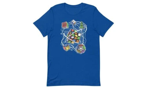 Multi-cube - Rubik's Cube Shirt -Best Toy Store Multi cube Rubiks Cube Shirt True Royal S 7