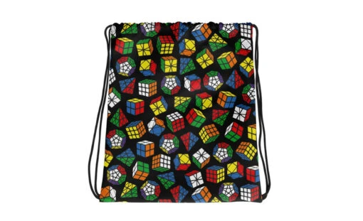 Puzzles - Rubik's Cube Drawstring Bag -Best Toy Store Puzzles Rubiks Cube Drawstring Bag