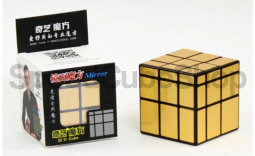 QiYi Mirror Blocks -Best Toy Store QiYi Mirror Blocks Black Gold Stickers