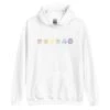 Rainbow Cube Lineup - Rubik's Cube Hoodie -Best Toy Store Rainbow Cube Lineup Rubiks Cube Hoodie White S