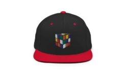 Rubik's Cube Snapback Hat -Best Toy Store Rubiks Cube Snapback Hat Black Red 8