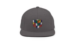 Rubik's Cube Snapback Hat -Best Toy Store Rubiks Cube Snapback Hat Dark Grey 19