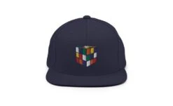 Rubik's Cube Snapback Hat -Best Toy Store Rubiks Cube Snapback Hat Navy 14