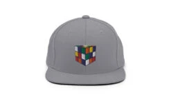 Rubik's Cube Snapback Hat -Best Toy Store Rubiks Cube Snapback Hat Silver 20