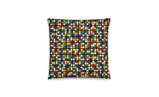 Rubik's Cube Themed Pillow -Best Toy Store Rubiks Cube Themed Pillow 18x18 7