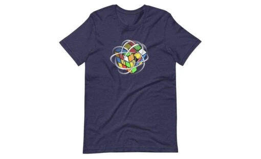 Speed Cube (Dark) - Rubik's Cube Shirt -Best Toy Store Speed Cube Dark Rubiks Cube Shirt Heather Midnight Navy XS 3 8314afa6 62df 41ad a1af c32d4fb1951e