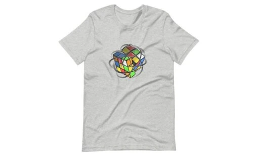 Speed Cube (Light) - Rubik's Cube Shirt -Best Toy Store Speed Cube Light Rubiks Cube Shirt Athletic Heather S 5 a3b67294 ad3c 4d97 aec8 a7eb525e8d7b