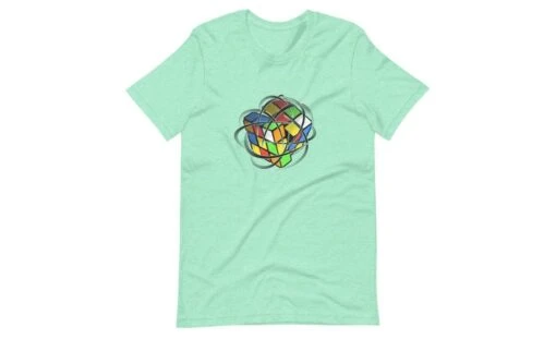 Speed Cube (Light) - Rubik's Cube Shirt -Best Toy Store Speed Cube Light Rubiks Cube Shirt Heather Mint S 28649384 ec5f 44b9 a074 02a7dbbab419