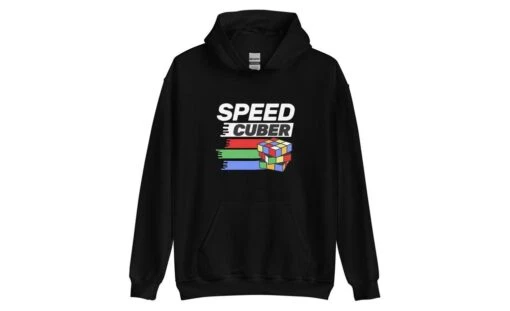 Speedcuber (Dark) - Rubik's Cube Hoodie -Best Toy Store Speedcuber Dark Rubiks Cube Hoodie Black S 2