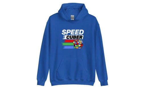 Speedcuber (Dark) - Rubik's Cube Hoodie -Best Toy Store Speedcuber Dark Rubiks Cube Hoodie Royal S 7