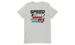 Speedcuber (Light) - Rubik's Cube Shirt -Best Toy Store Speedcuber Light Rubiks Cube Shirt Athletic Heather XS 3