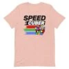 Speedcuber (Light) - Rubik's Cube Shirt -Best Toy Store Speedcuber Light Rubiks Cube Shirt Heather Prism Peach XS