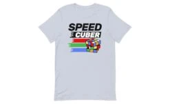 Speedcuber (Light) - Rubik's Cube Shirt -Best Toy Store Speedcuber Light Rubiks Cube Shirt Light Blue XS 4