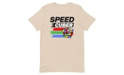 Speedcuber (Light) - Rubik's Cube Shirt -Best Toy Store Speedcuber Light Rubiks Cube Shirt Soft Cream XS 6