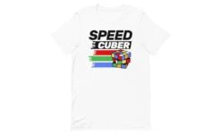 Speedcuber (Light) - Rubik's Cube Shirt -Best Toy Store Speedcuber Light Rubiks Cube Shirt White XS 13