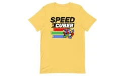 Speedcuber (Light) - Rubik's Cube Shirt -Best Toy Store Speedcuber Light Rubiks Cube Shirt Yellow S 7