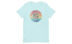 Sunset Cube - Rubik's Cube Shirt -Best Toy Store Sunset Cube Rubiks Cube Shirt Heather Prism Ice Blue XS 4